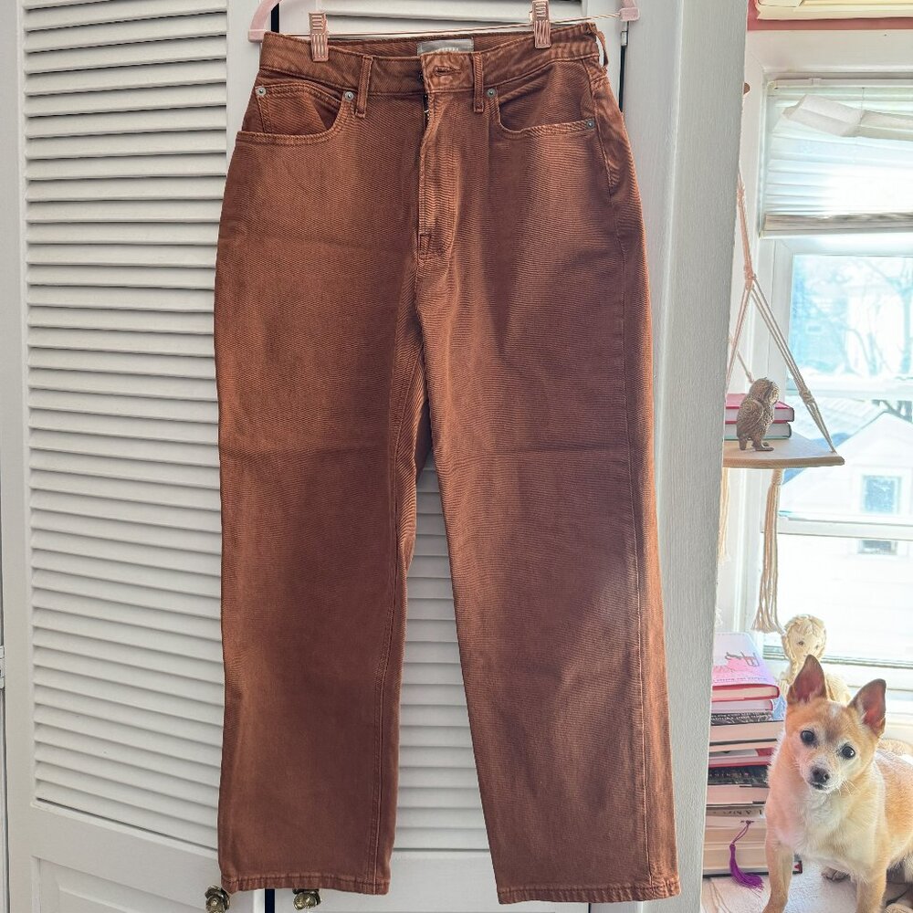 Everlane Women's High Rise Jeans in Brown